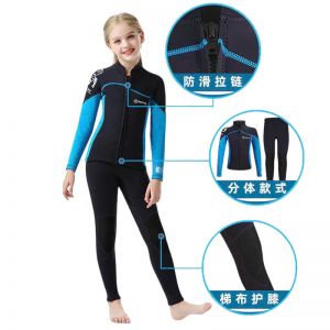 Áo bơi chống lạnh xanh đen dày 2.5mm