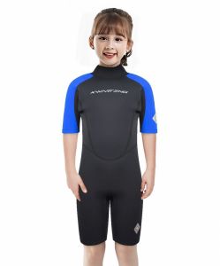 Áo bơi tay ngắn bé gái dày 3mm